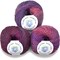 Double Helix by Living Dreams Yarn. Soft, Colorful Wool Yarn for Crochet, Knitting, Weaving. Self-Striping Sport Weight Yarn, 3 Pack, 150g